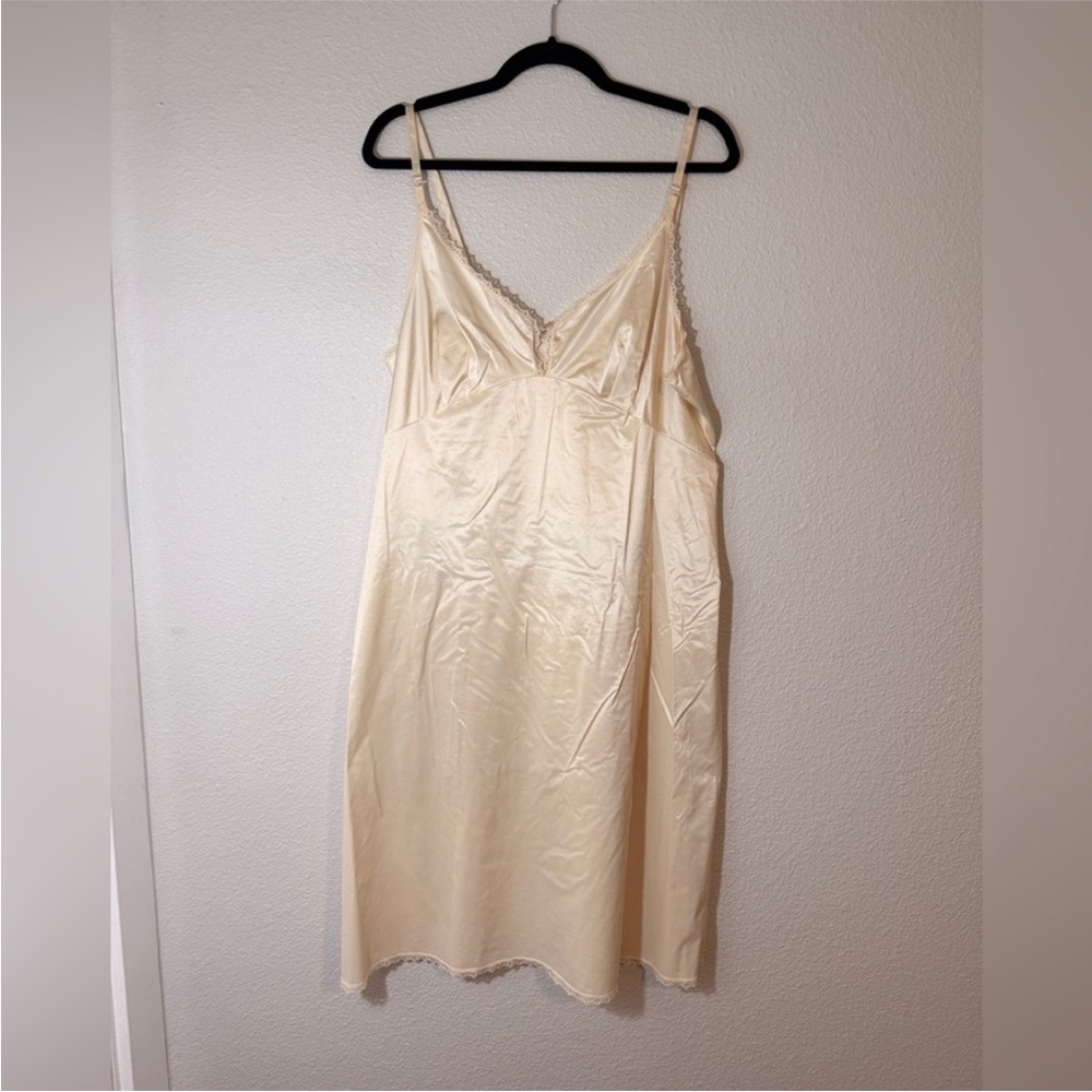 Vanity Fair Cream Slip Dress